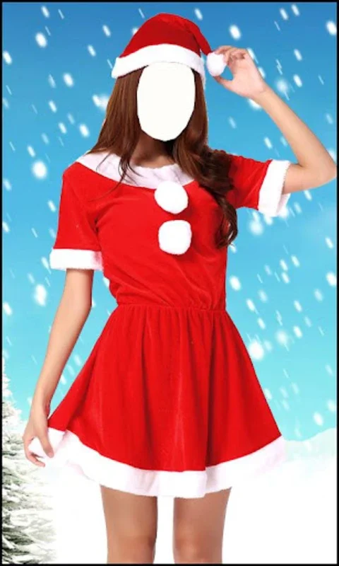 Christmas Santa Women Dress for Android - Create Festive Photos