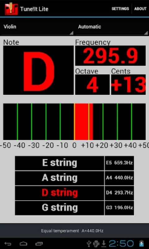 Tune!It Lite for Android - Precision Tuning App