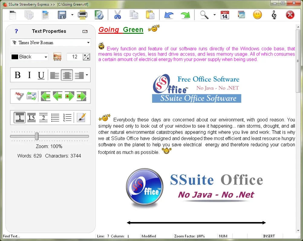 SSuite Office Lemon Juice for Windows - A Free and Comprehensive Office Package