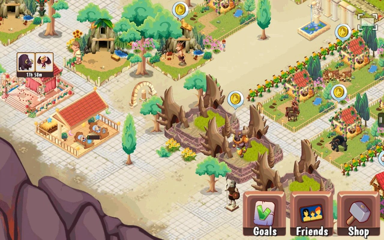 Creatures of Olympus for Android - Build Mythical Towns