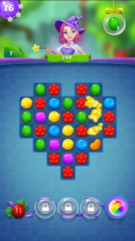 Candy Witch Match 3 Puzzle for Android - Engaging Match-3 Fun