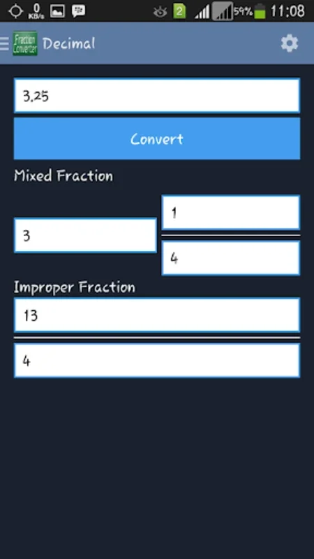 Fraction Converter for Android: Simplify Fraction Conversions