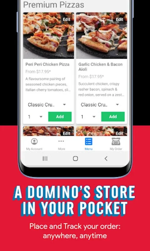 Domino's for Android: Convenient Pizza Ordering