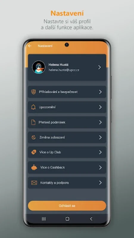 Můj Up for Android - Manage Benefits Easily