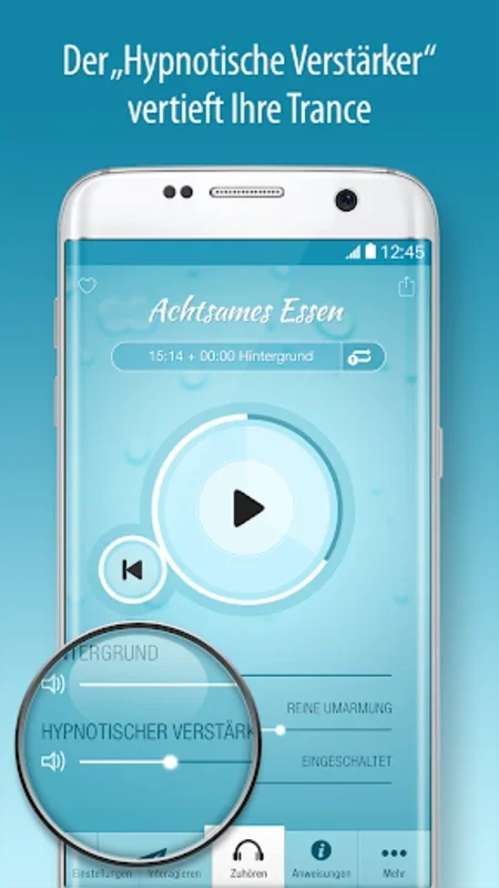 Achtsames Essen mit Hypnose for Android: Customizable Hypnosis Diet