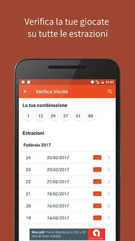 Superenalotto Superenalottop for Android - Streamlined Lottery Tracking