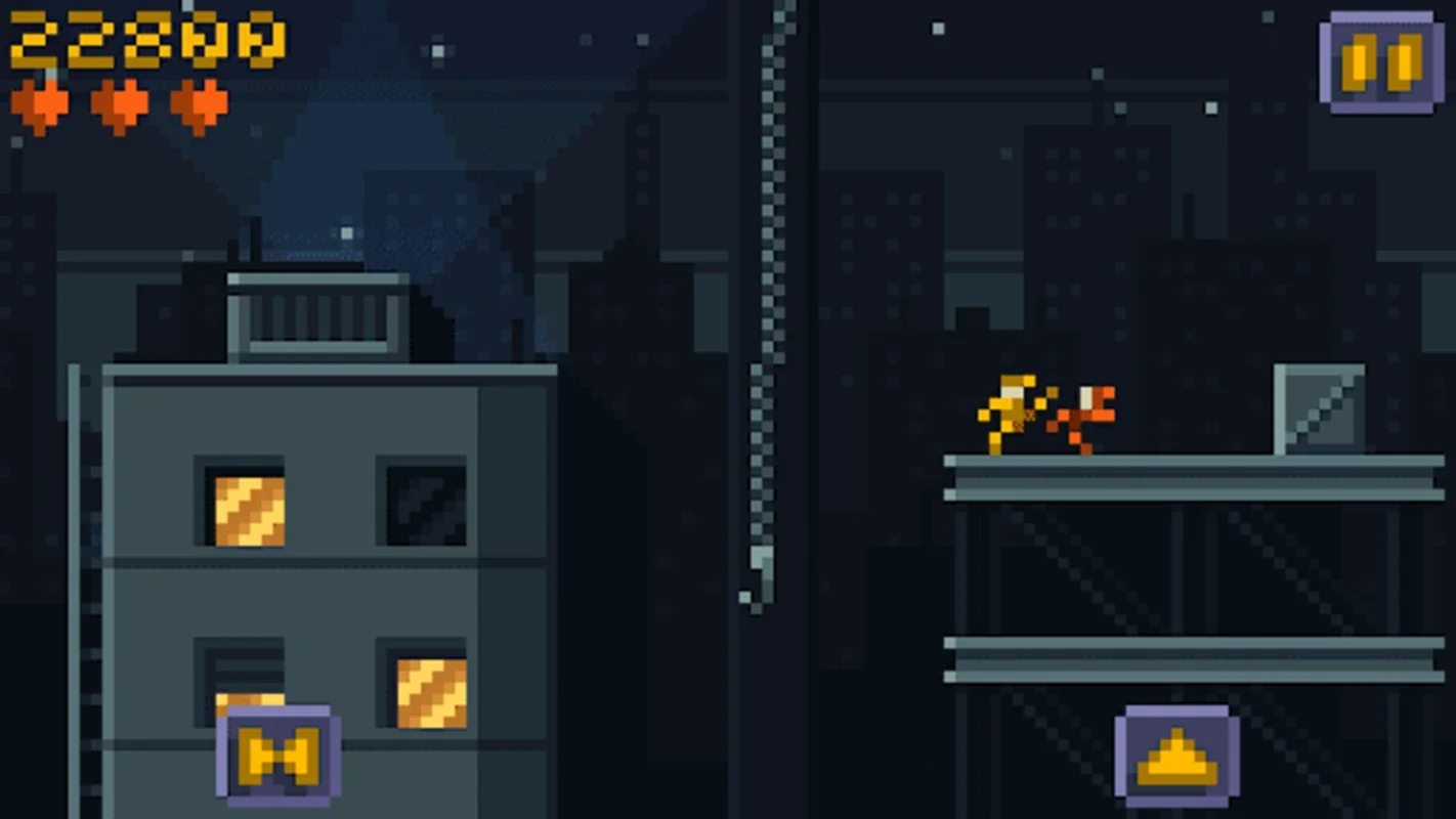 Pixel Parkour Fight for Android - High - Score Action in the Digital City