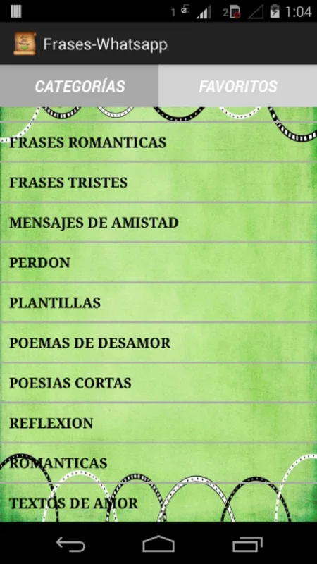 Frases - Whatsapp for Android: Share Romantic Phrases with Ease