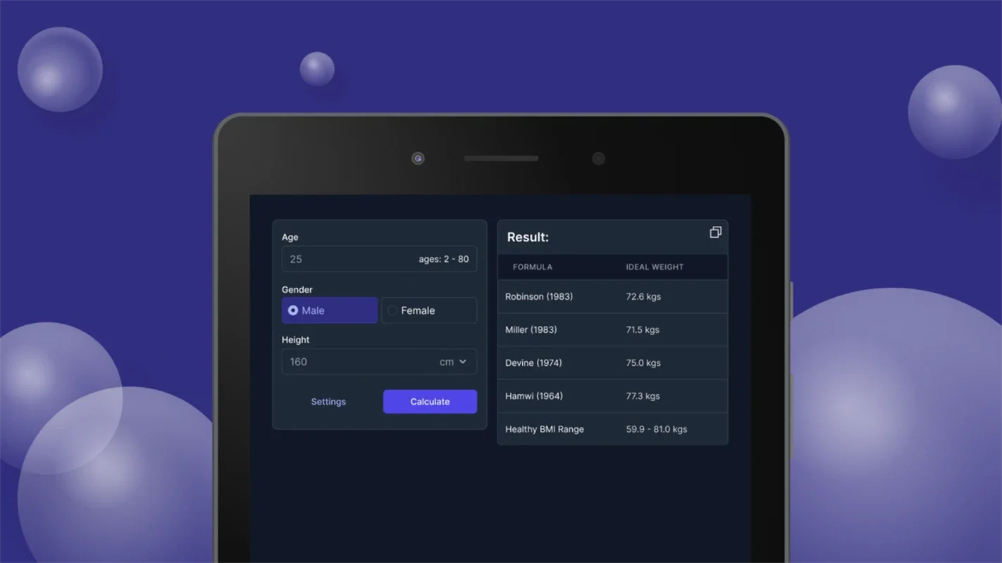 Ideal Weight Calculator for Android: Find Your Ideal Weight