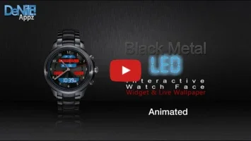 Black Metal LED HD for Android: Customizable Watch Face