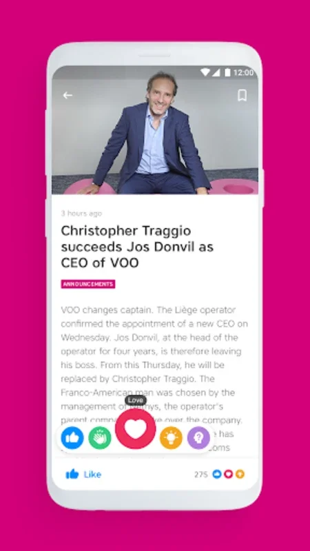 Spencer chez VOO for Android: Streamline Work Communications