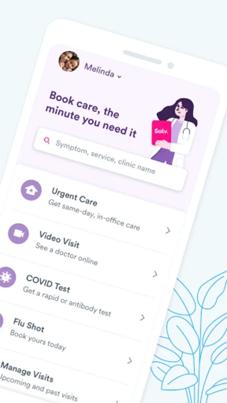 Solv: Find Quality Doctor Care for Android - Seamless Healthcare Access