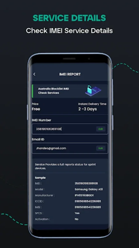 Mobile Imei Status Checker App for Android - Unlock Network Insights