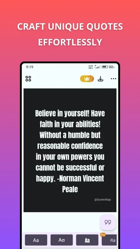 Quotes for Android - Create and Edit Quotes Easily