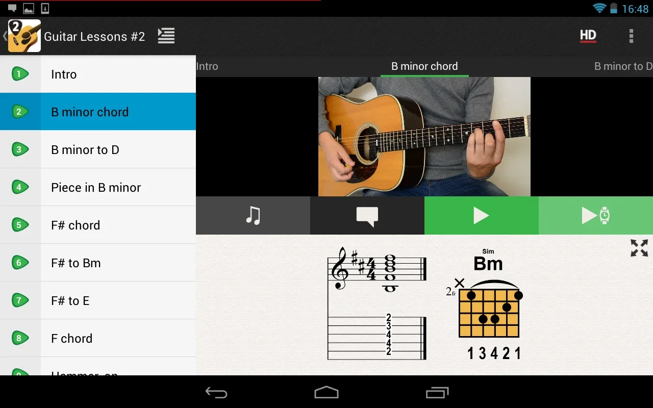 Guitar Lessons #2 LITE for Android - Learn Easily