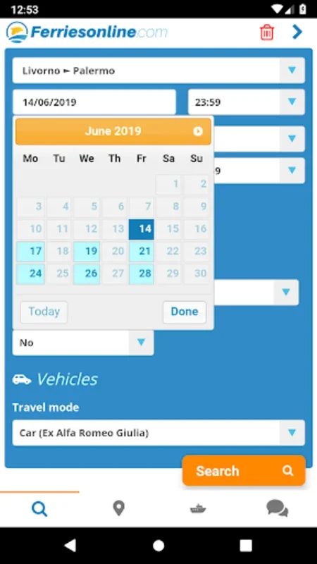 Ferries online for Android - Simplify Ferry Bookings