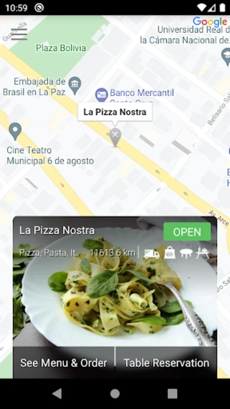 Pizza Nostra Bolivia for Android - Streamlined Pizza Ordering