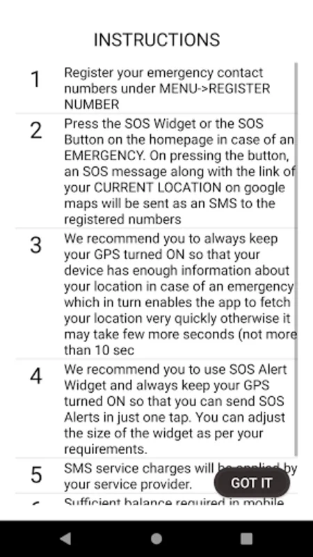 SOS Safety Alert App for Android - Ensuring Safety