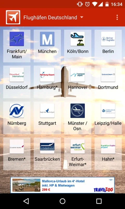 Flughafen Info for Android - Quick Airport Info App