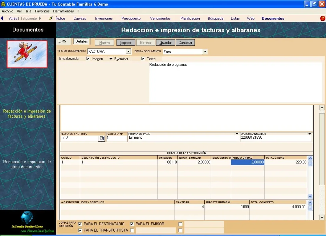 Tu contable familiar for Windows - Simplify Family Accounting