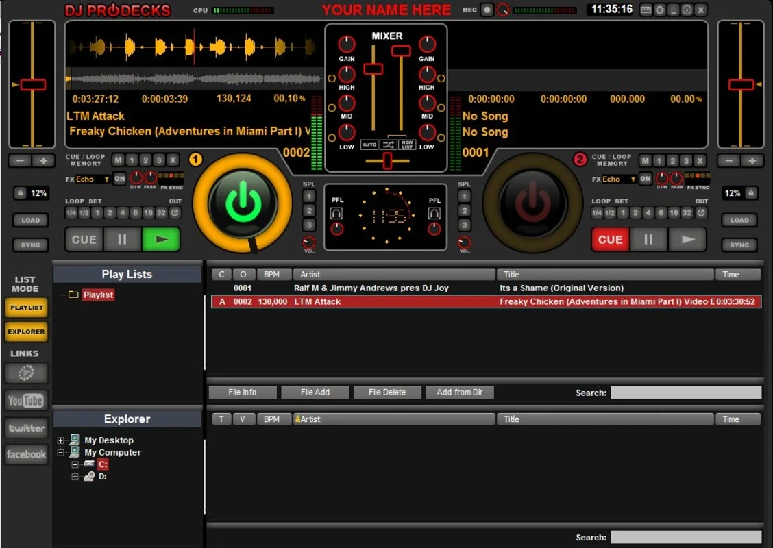 DJ ProDecks: Free Virtual DJ Software for Windows