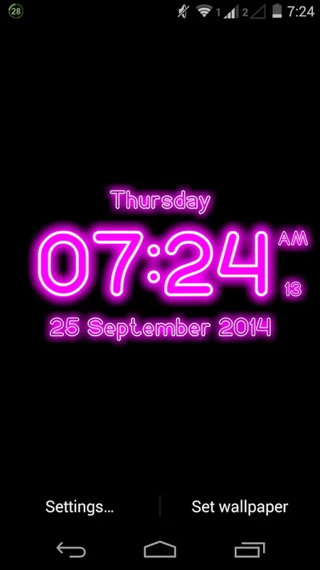 Neon Digital Clock LWP for Android - A Stylish Timekeeping App