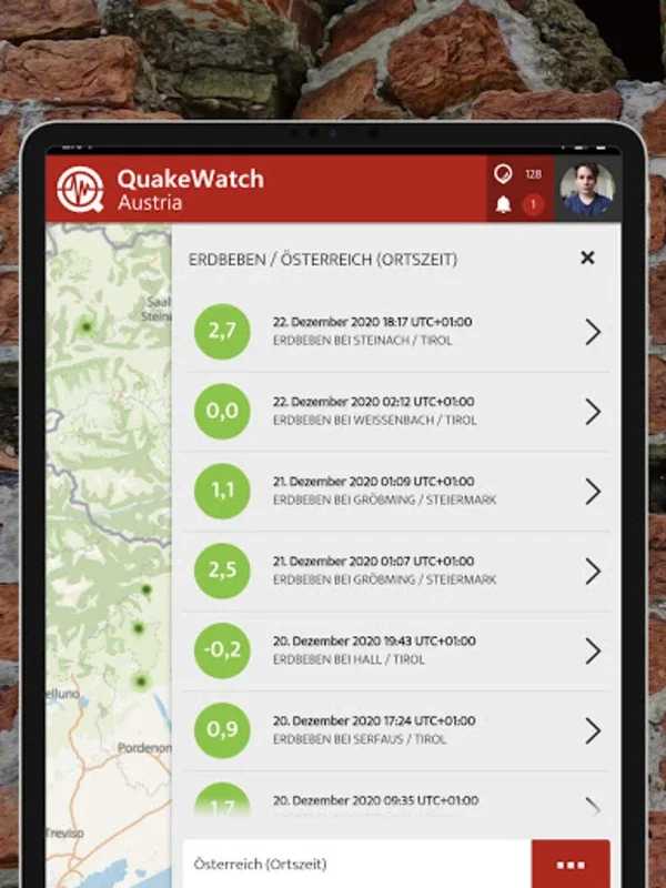 QuakeWatch Austria | SPOTTERON for Android: Record Seismic Events