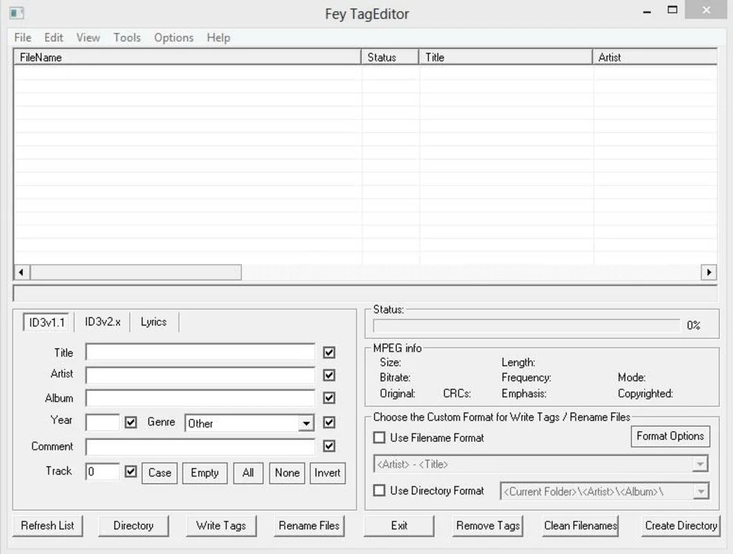 FeyTagEditor for Windows - Organize Your Music Collection Easily