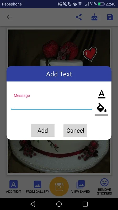 Name Photo on Cake for Android: Add Photos to Cakes