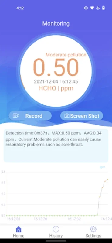 Voltcraft HCHO Monitor FAS-100 for Android: Real-Time Formaldehyde Tracking