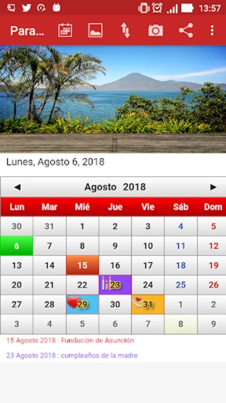 Paraguay Calendario 2020 for Android - Enhance Schedule Management