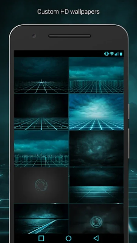 The Grid - Icon Pack for Android: Futuristic Interface