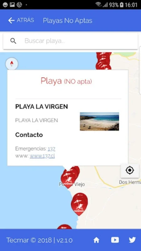 Playas Habilitadas for Android - Your Chile Beach Companion