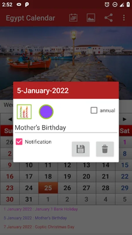 Egypt Calendar 2022 for Android - Customizable & User-Friendly