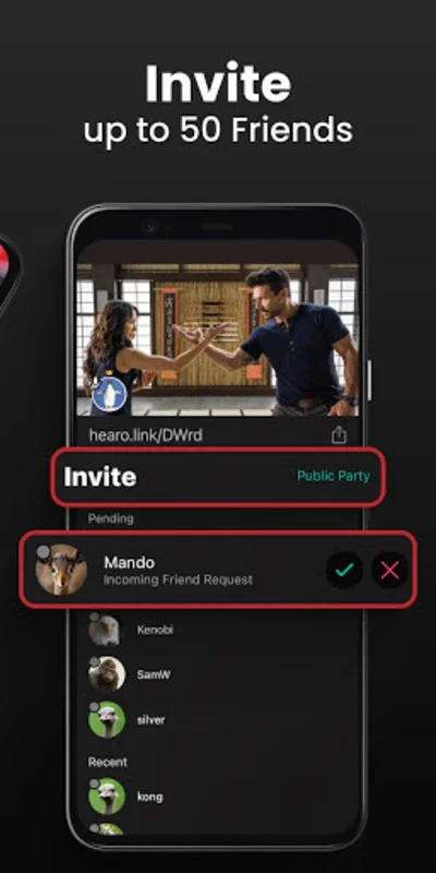 Hearo — Watch Together for Android - Enjoy HD Streaming with Friends