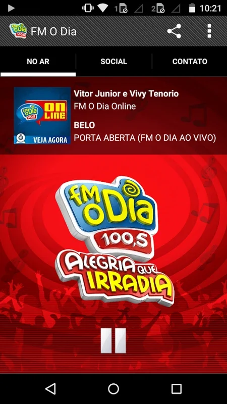 FM O Dia for Android - Exceptional Brazilian Radio