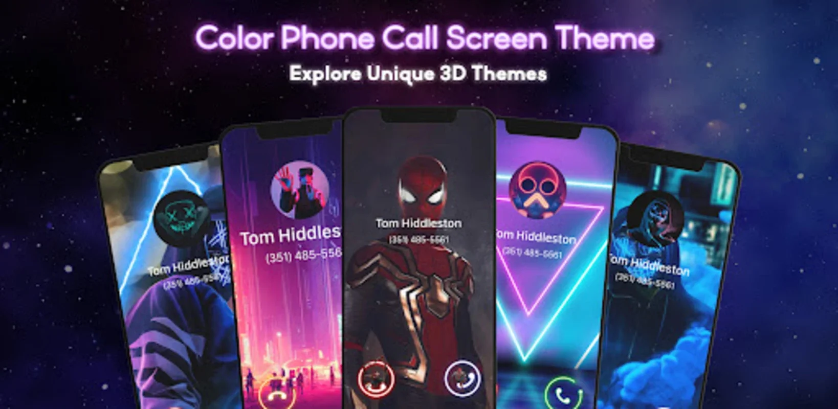 Phone Call Screen Theme 3D App for Android - Personalize Your Calls