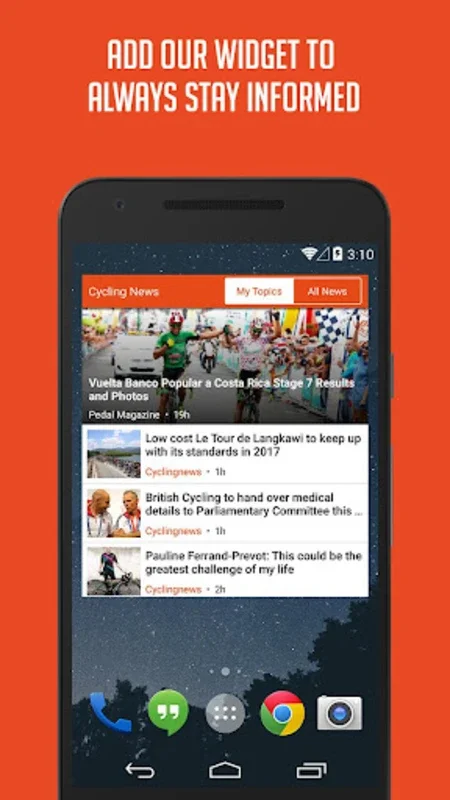 Cycling News - Sportfusion for Android: Your Cycling Hub