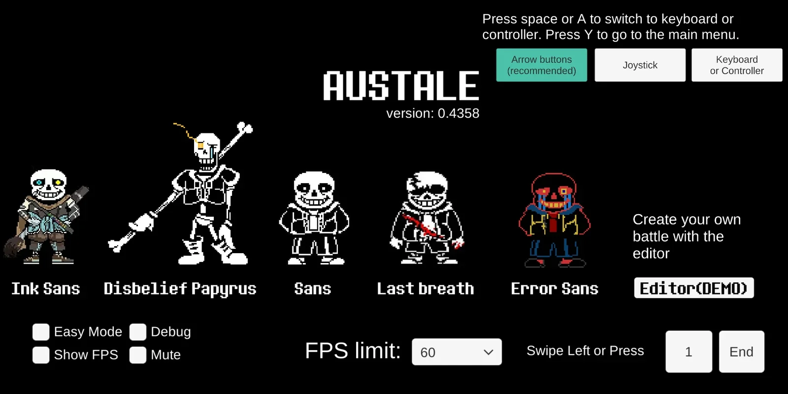 AUSTALE for Android - Create and Enjoy Undertale Battles