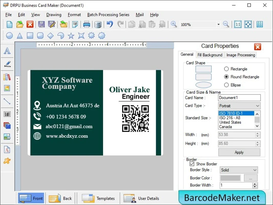 Business Card Maker Tool for Windows - Create Professional Cards Easily