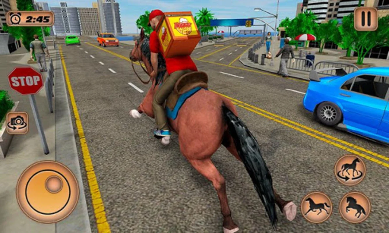 Mounted Horse Riding Pizza for Android - A Unique Gaming Experience