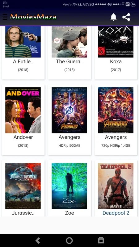 MoviesMaza for Android - Enjoy a Vast Movie Library