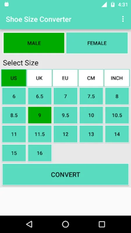 Shoe Size Converter for Android: Accurate Sizing Tool