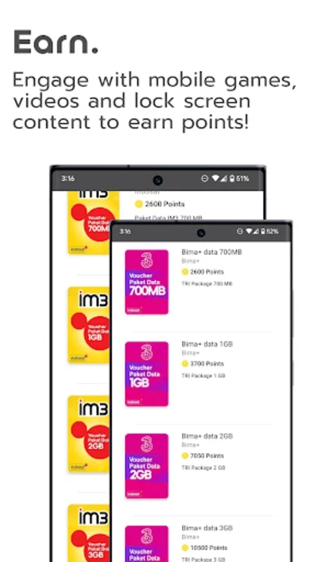 Adsgift - IM3 & Tri Rewards for Android - Earn 3GB Free Data Monthly