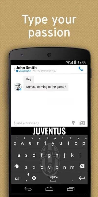 Juventus FC Official Keyboard for Android - Show Team Pride