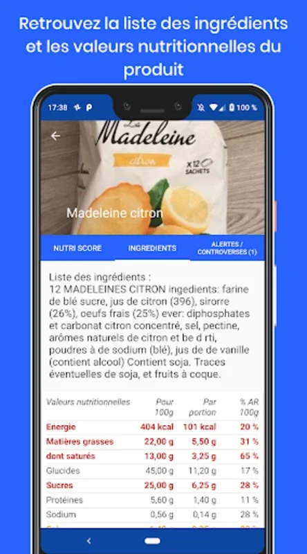 Nutrition Score - Scan produit for Android: Enhance Your Diet