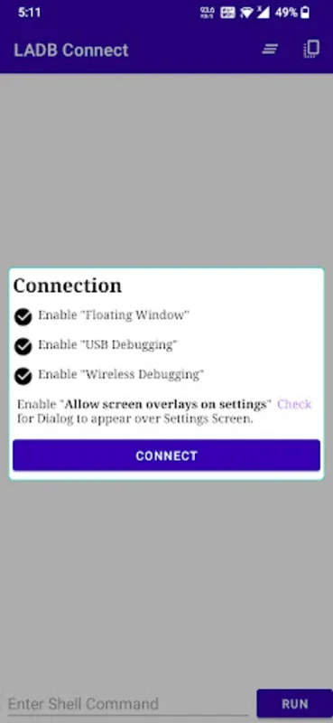 LADB Connect for Android - Execute ADB Commands Locally