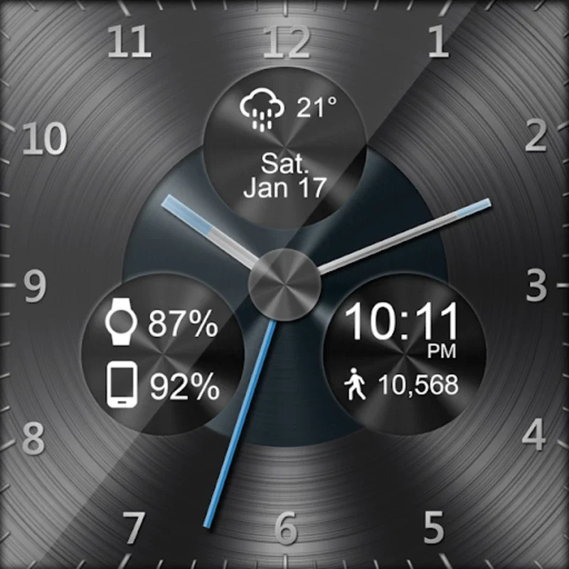 Black Metal HD Watch Face for Android - Add Elegance to Your Wearable