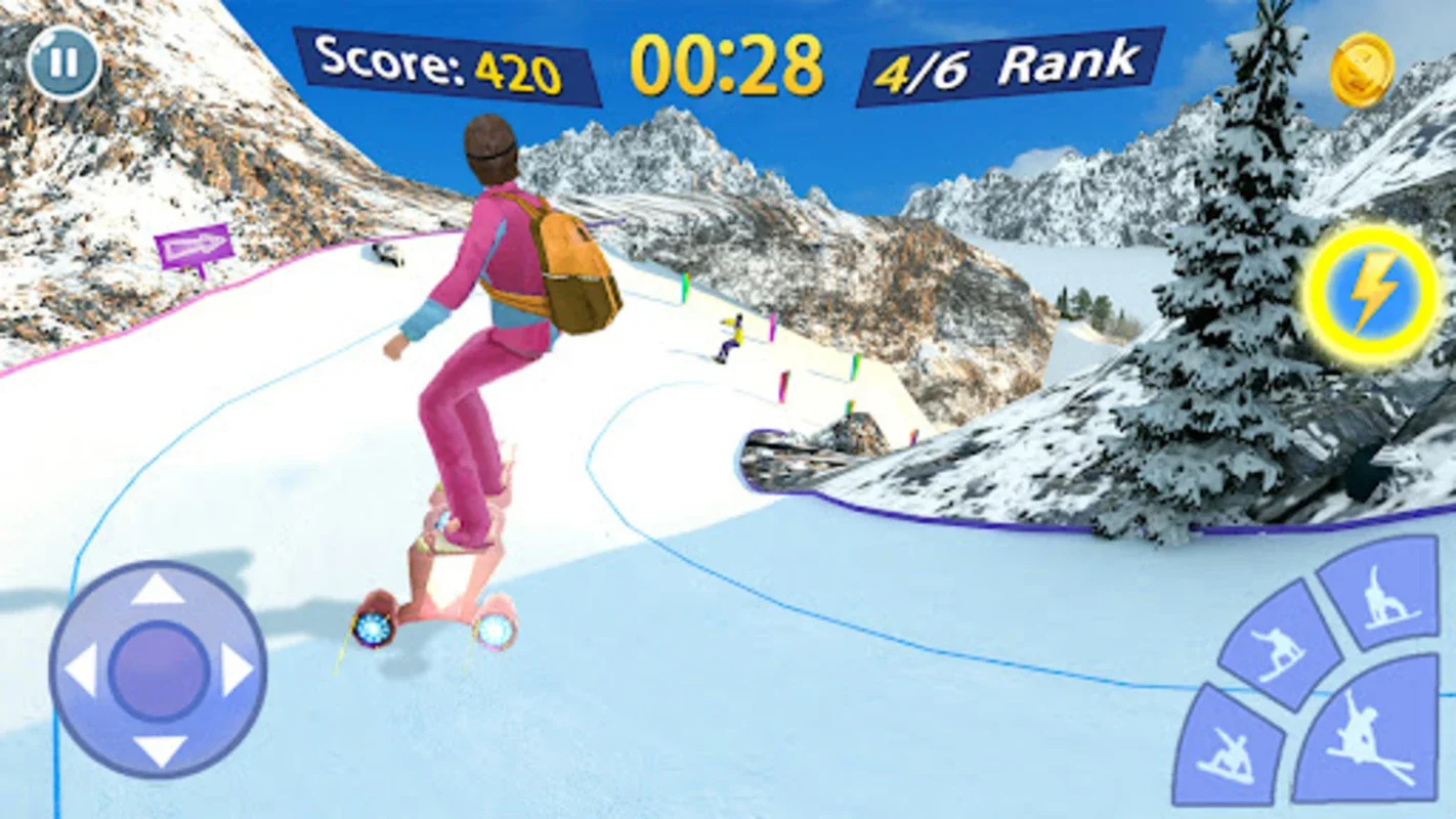 Snow Mountain Skater for Android - Thrilling Skiing Experience