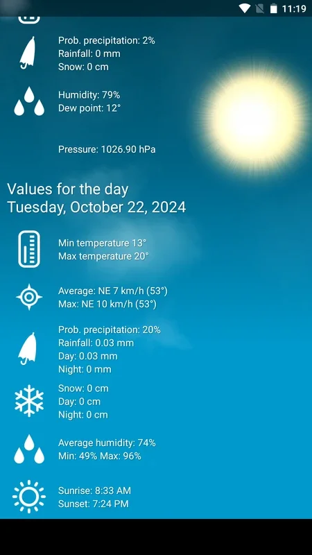 Weather XL PRO for Android: Accurate Weather Forecasts